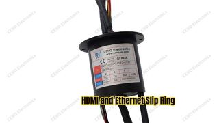 حلقة انزلاقية هجينة لنقل HDMI وGigabit Ethernet