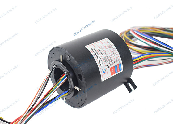 الحلقات المنزلقة الكهربائية من خلال الثقب 0 - 300rpm للنظام الصناعي