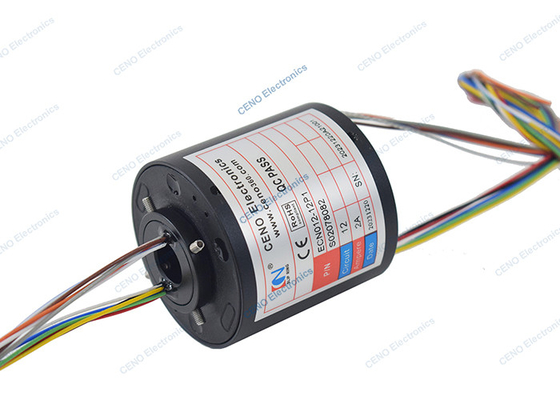 300RPM 380V الطاقة الكهربائية حلقة انزلاق مع من خلال الحفرة حجم 12.7mm