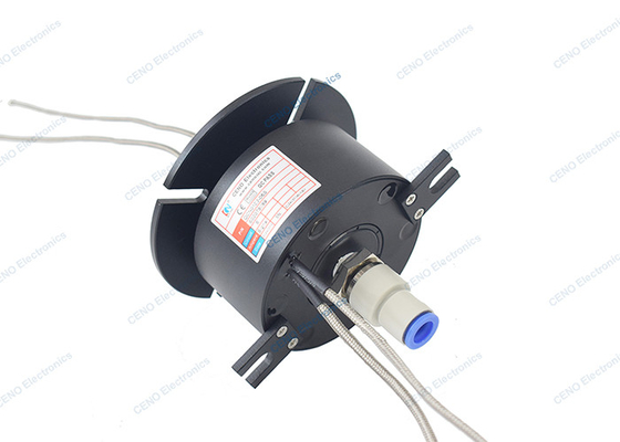 1MPa Ø10mm Tub G1/4'' Pneumatic Integrated Rotary Union مع إشارة المزدوج الحراري