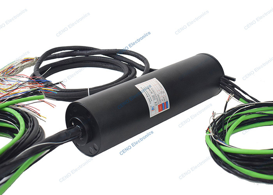 1000M Gigabit Ethernet Slip Ring مع RS485 للروبوت التلقائي الصناعي