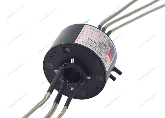 المجموعة الثالثة K-type Thermocouple Signal Slip Ring with Through Hole للصناعة