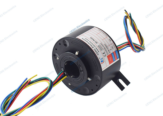 0-300rpm من خلال حلقة الانزلاق الثقب مع ثقب داخلي 25.4mm للنظام الصناعي