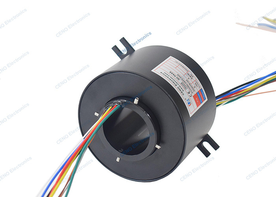 من خلال الحفرة حلقة انزلاق موصلة مع ID 50mm ومتصل كهربائي دوار