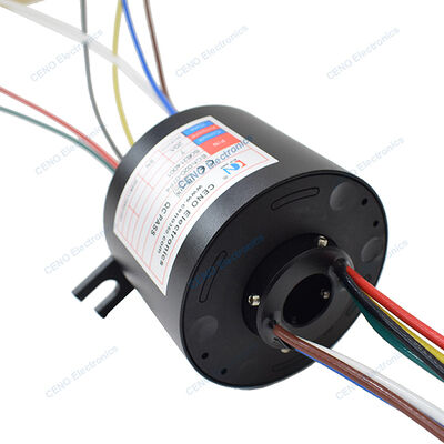 Industry Slip Ring with 7 circuits Electric power 20A current and through hole