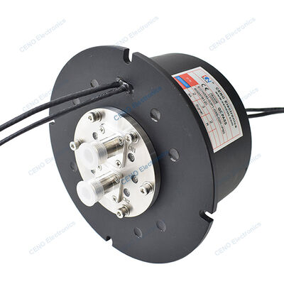 Low Temperature Integrate Power and Radio Frequency Slip Ring combined RF rotary Joint