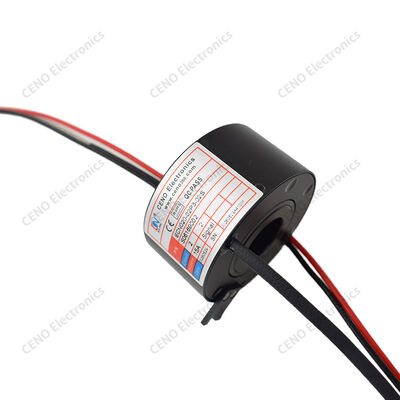 Through Bore Slip Ring with Hollow Shaft for Coaxial Mounting and Power Transfer
