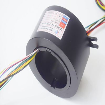 من خلال الثقب 80mm Slip Ring Rotary Joint للمشروع العسكري