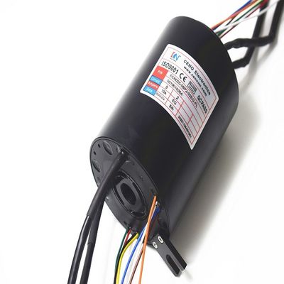 10A 25.4mm 1000M Ethernet Slip Ring للصناعات العسكرية