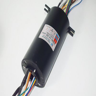 25.4mm التجويف الداخلي 380VDC 300rpm Gigabit Ethernet Slip Ring